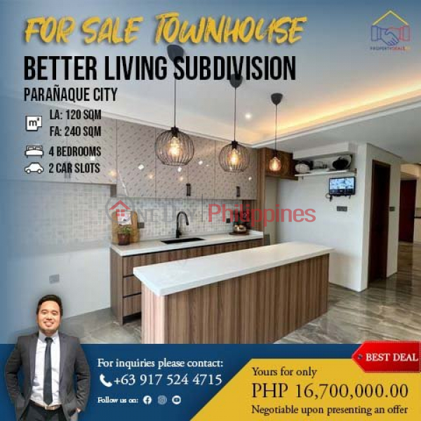 Townhouse for Sale in Better Living Subdivision at Parañaque City Sales Listings